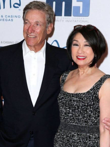 Phyllis Minkoff ex husband Maury Povich with his wife Connie Chung in an event.